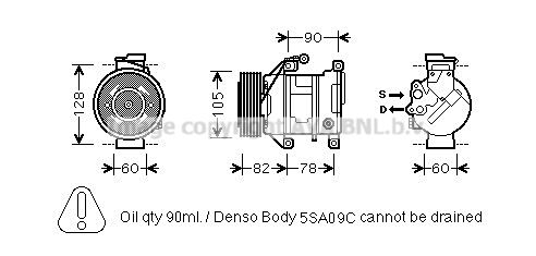 AVA QUALITY COOLING Компрессор, кондиционер BWK316